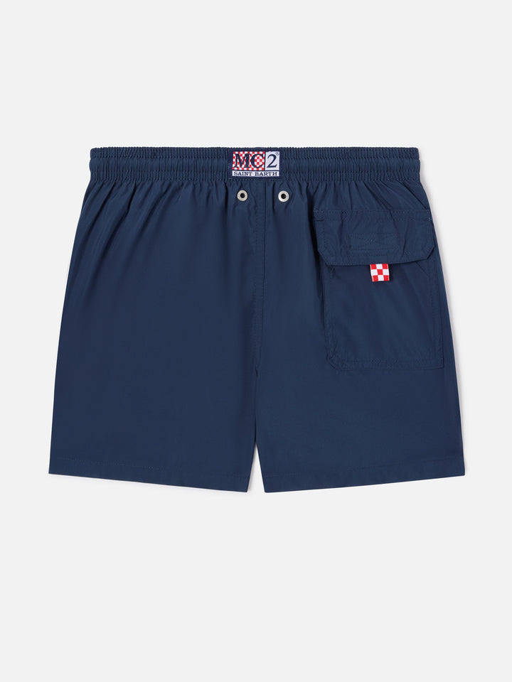 Short de bain garçon bleu marine 