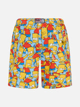 Boy mid-length Jean swim-shorts with Bart Simpson print | THE SIMPSON SPECIAL EDITION