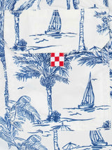 Costume mare Jean media lunghezza con stampa toile de jouy