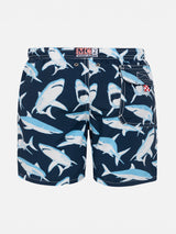 Boy swim shorts shark print