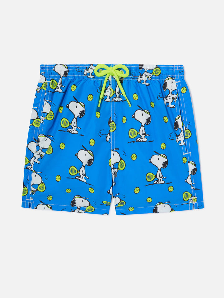 Badehose für Jungen aus leichtem Material mit Snoopy Padel-Print | SNOOPY - PEANUTS™ SPECIAL EDITION 