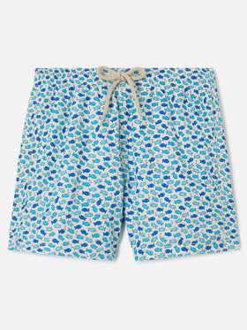 Jean Lighting swim shorts with Little Fish all-over print
