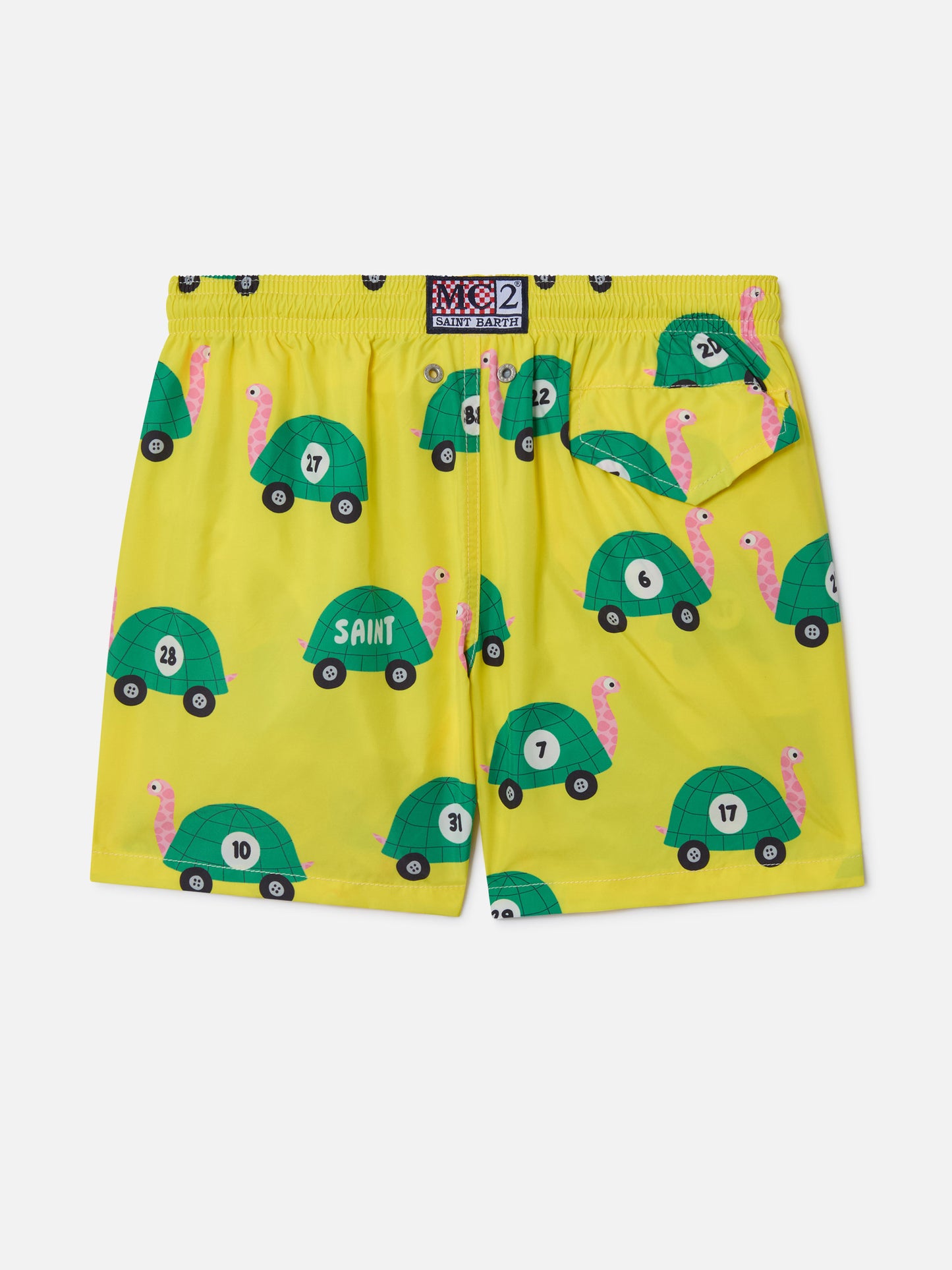 Bañador de niño de tejido ligero Jean Lighting con estampado de tortugas 