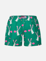 Badeshorts für Jungen aus leichtem Stoff mit Big-Babol-Kaninchen-Print | GROSSE BABOL-SONDERAUSGABE