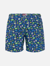 Badeshorts für Jungen mit Retro-Spiele-Print