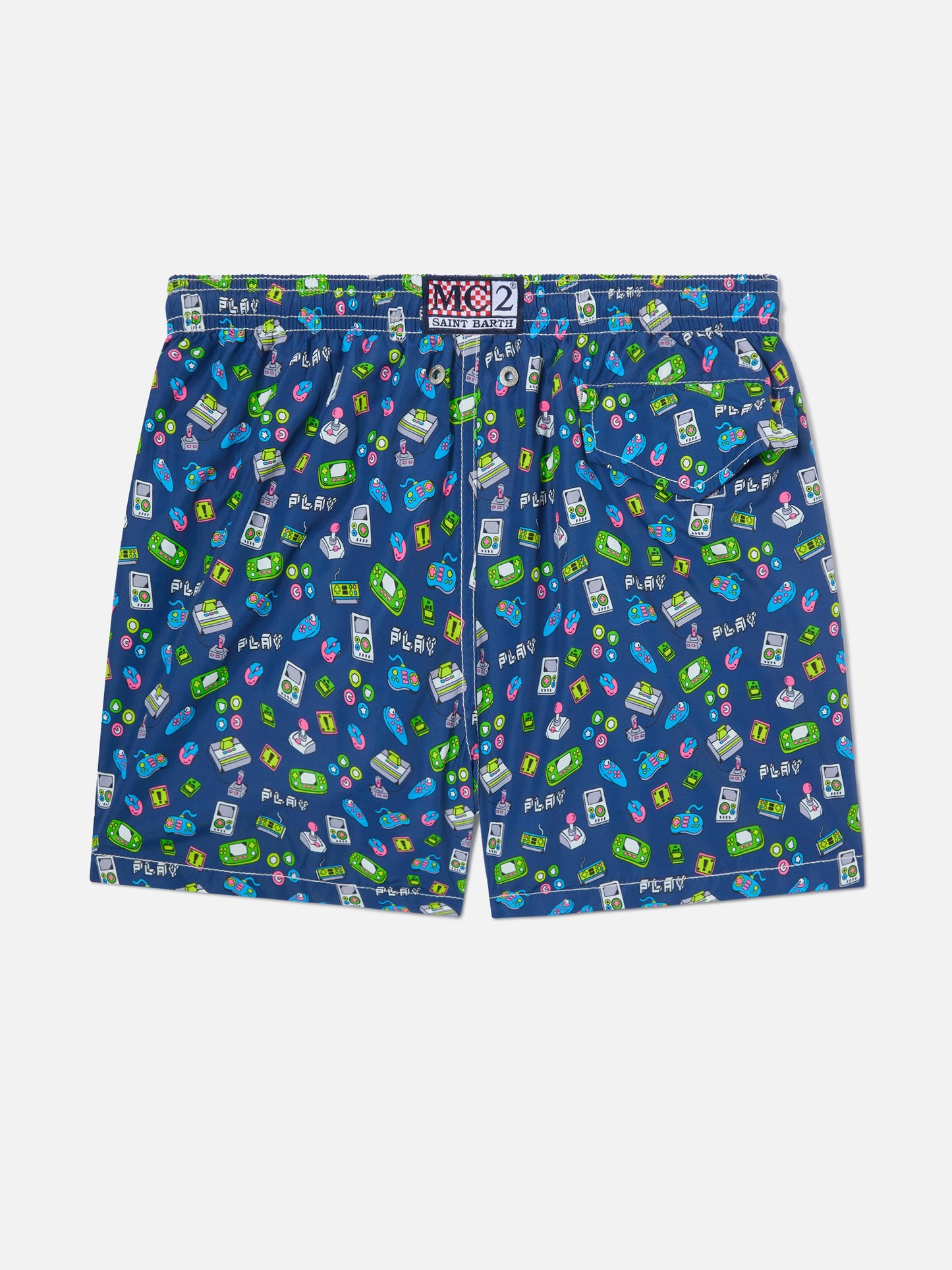 Badehose für Jungen mit Retro-Games-Print 