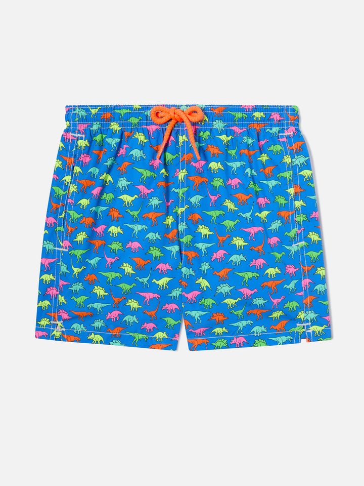 Badehose für Jungen mit mehrfarbigem Dinosaurier-Print 