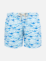 Badeshorts für Jungen mit Hai-Print