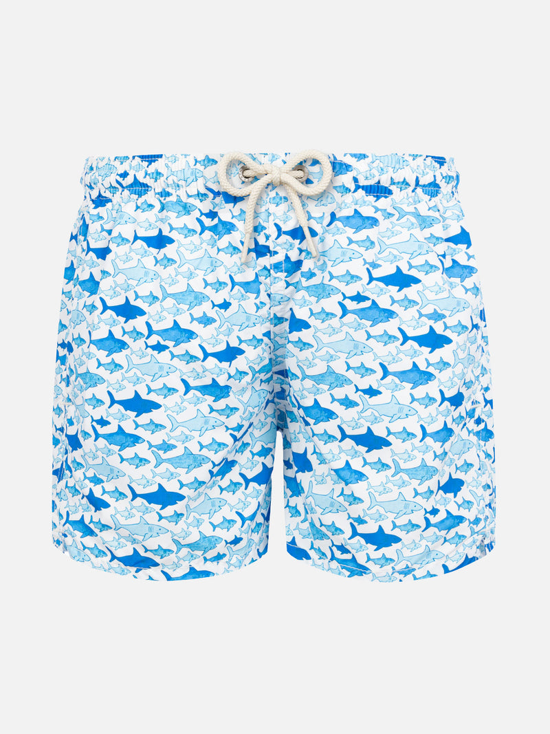 Badeshorts für Jungen mit Hai-Print