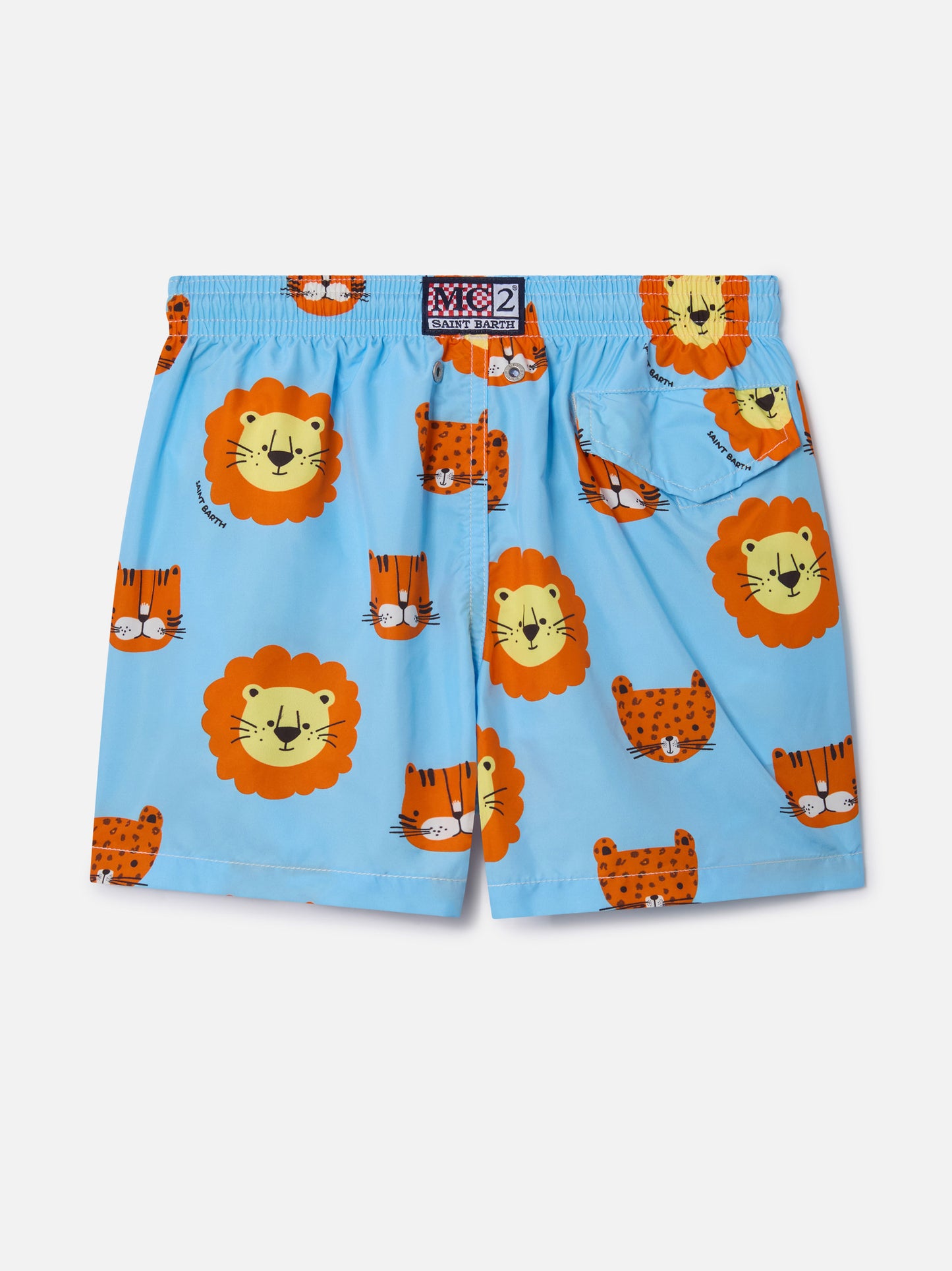 Bañador de tejido ligero para niño Jean Lighting con estampado de leones 