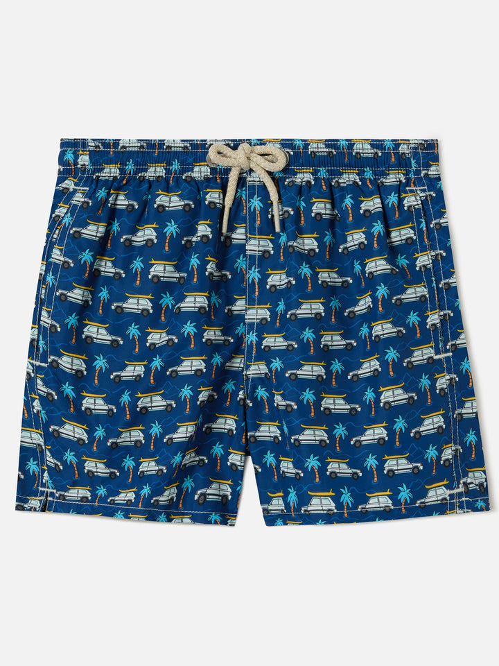 Jean Lighting swim shorts with Fiat Panda all-over print | Special Edition