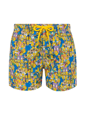 Jean Lighting lightweight fabric swim shorts with The Simpson team print | THE SIMPSON SPECIAL EDITION