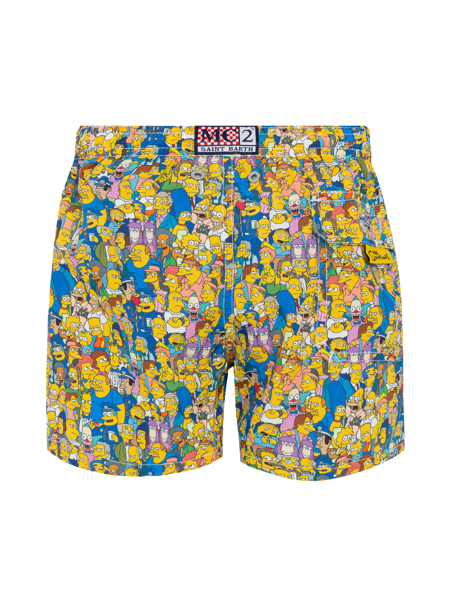 Jean Lighting lightweight fabric swim shorts with The Simpson team print | THE SIMPSON SPECIAL EDITION
