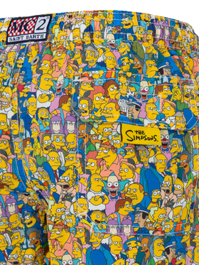 Jean Lighting lightweight fabric swim shorts with The Simpson team print | THE SIMPSON SPECIAL EDITION