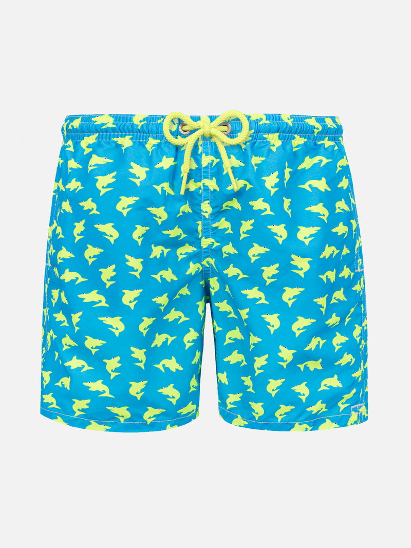 Badeshorts für Jungen mit Hai-Print