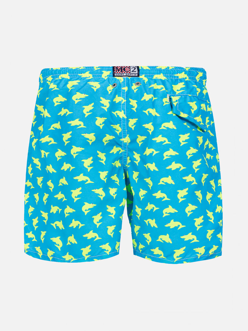 Badeshorts für Jungen mit Hai-Print