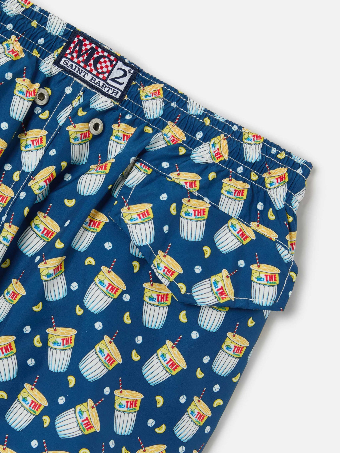 Costume mare in tessuto leggero con stampa Estathè | EDIZIONE SPECIALE ESTATHE'