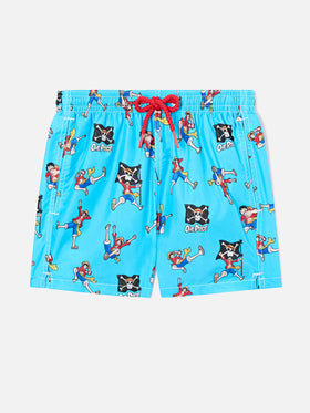 Badeshorts Jean Lighting mit One Piece Allover-Print | ONE PIECE SPECIAL EDITION 