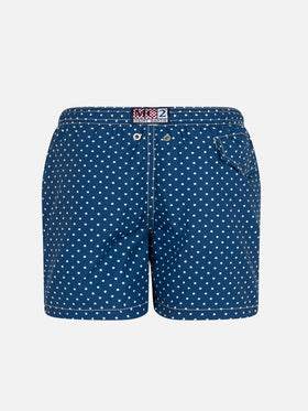 Costume da bagno da bambino in tessuto leggero Jean Lighting con stampa a pois