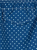 Boy lightweight fabric swim-shorts Jean Lighting with polka dots print