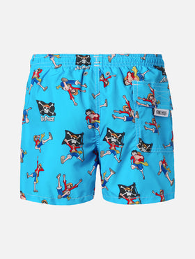 Jean Lighting lightweight fabric swim shorts with One Piece print|ONE PIECE SPECIAL EDITION