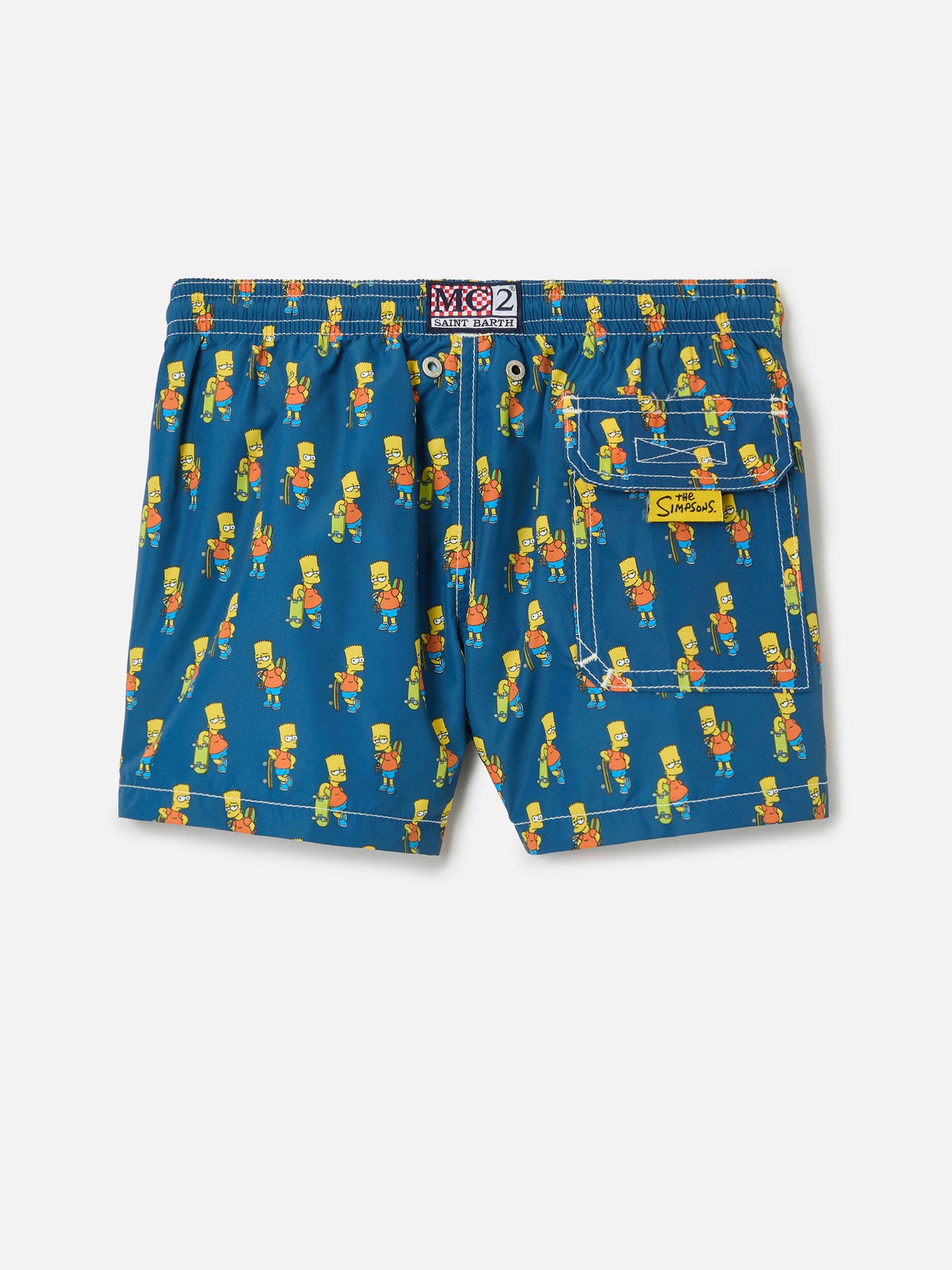 Costume da bagno da bambino in tessuto leggero con stampa skater Bart | SIMPSON SPECIAL EDITION