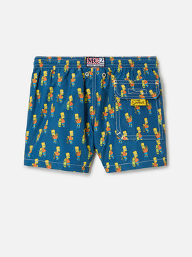 Costume da bagno da bambino in tessuto leggero con stampa skater Bart | SIMPSON SPECIAL EDITION