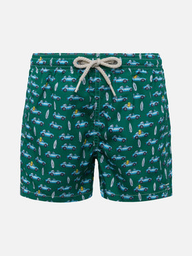 Costume mare Jean Lighting in tessuto leggero con stampa spiaggia