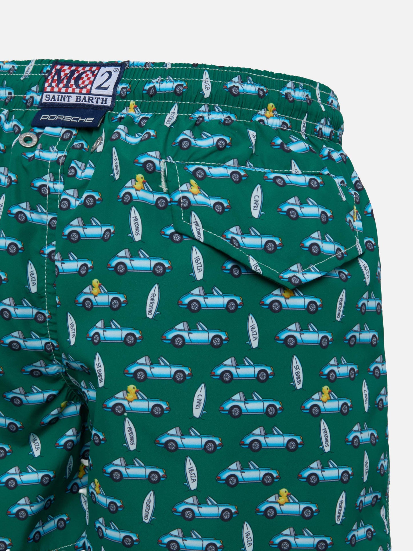Costume mare Jean Lighting in tessuto leggero con stampa spiaggia