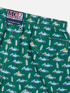 Short de bain Green Jean Lighting avec imprimé plage sign 