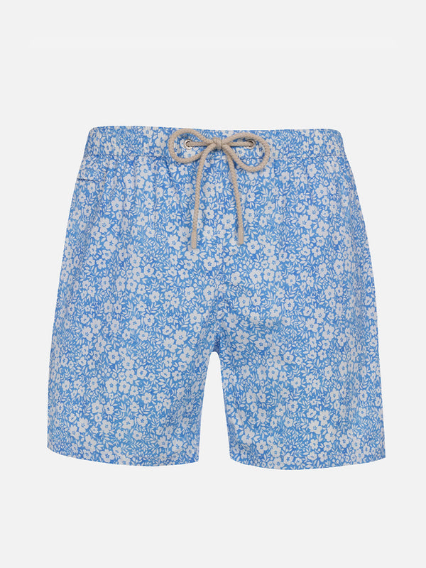 Boy Comfort Light Badeshorts mit Vintage-Blumendruck