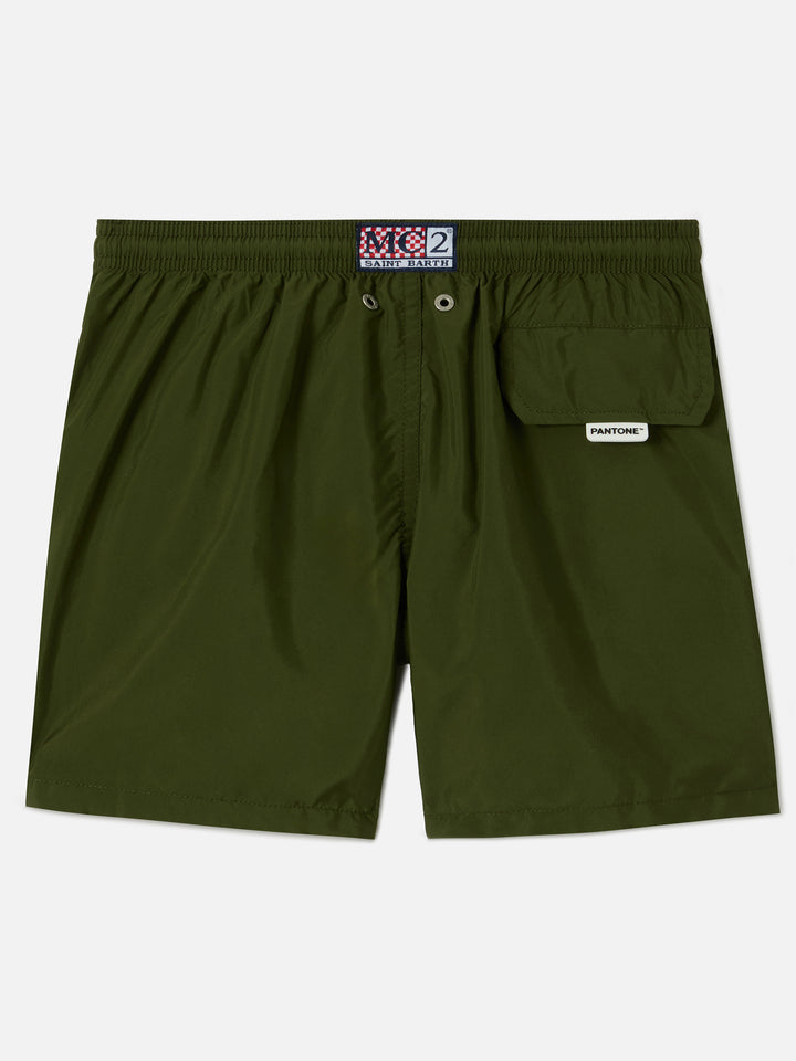 Jean Lighting Pantone swim shorts solid Military Green