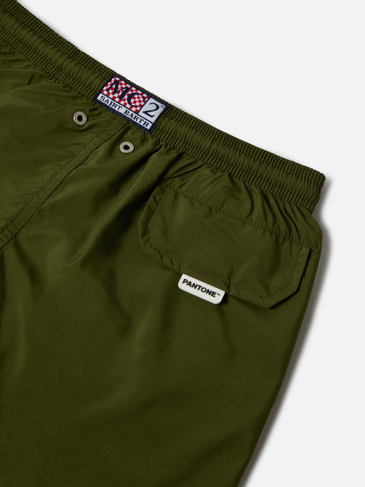 Jean Lighting Pantone swim shorts solid Military Green