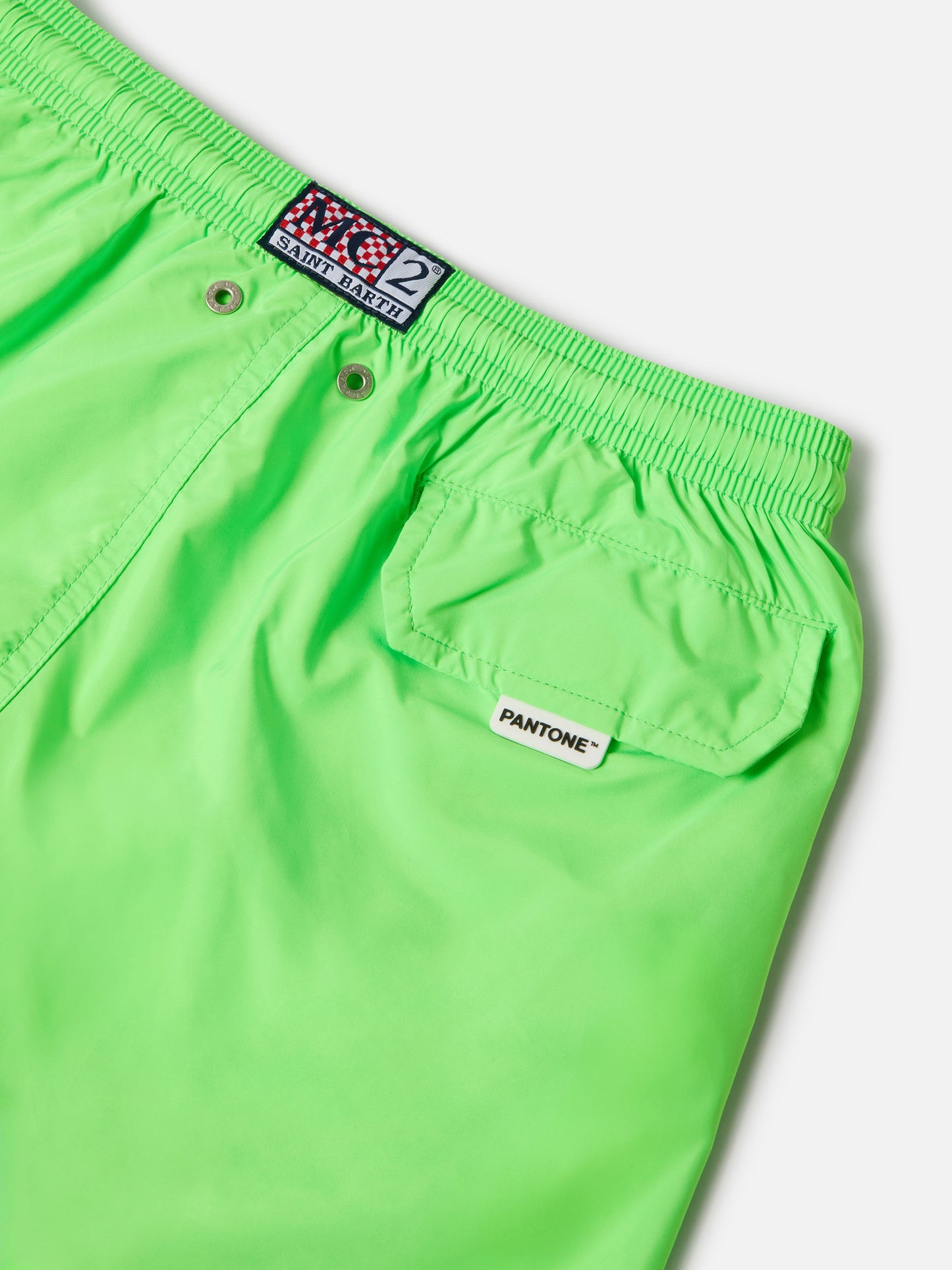 Jean Lighting Pantone swim shorts solid Fluo Green