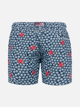 Ultraleichte Badeshorts für Jungen mit Mikro-Seesternen-Print