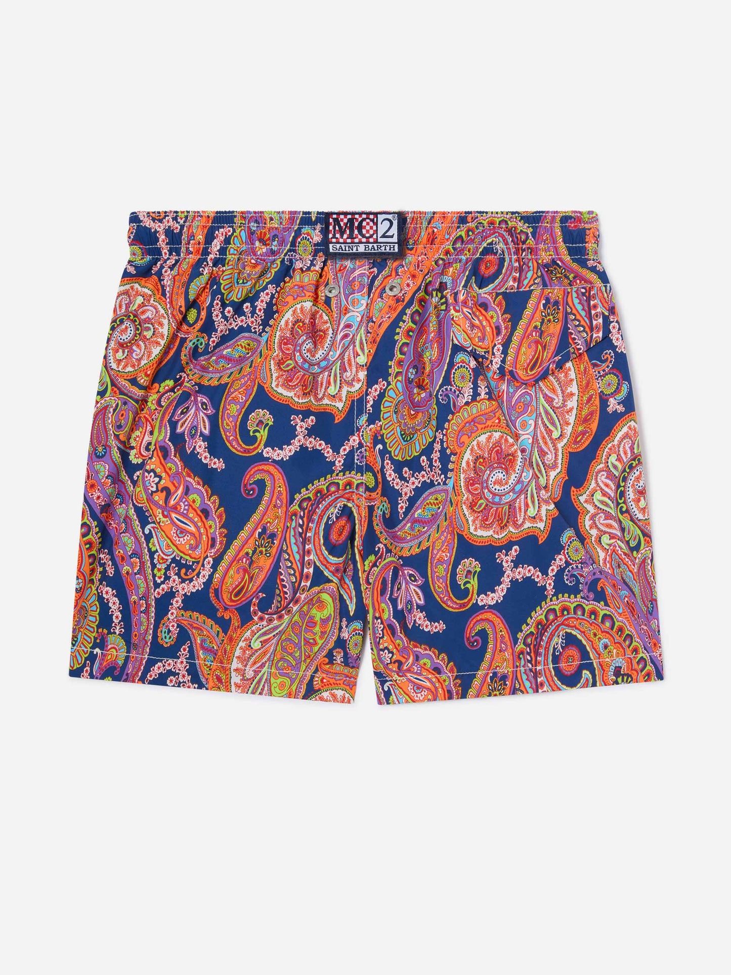 Jean Lighting 70 lightweight swim shorts with paisley print