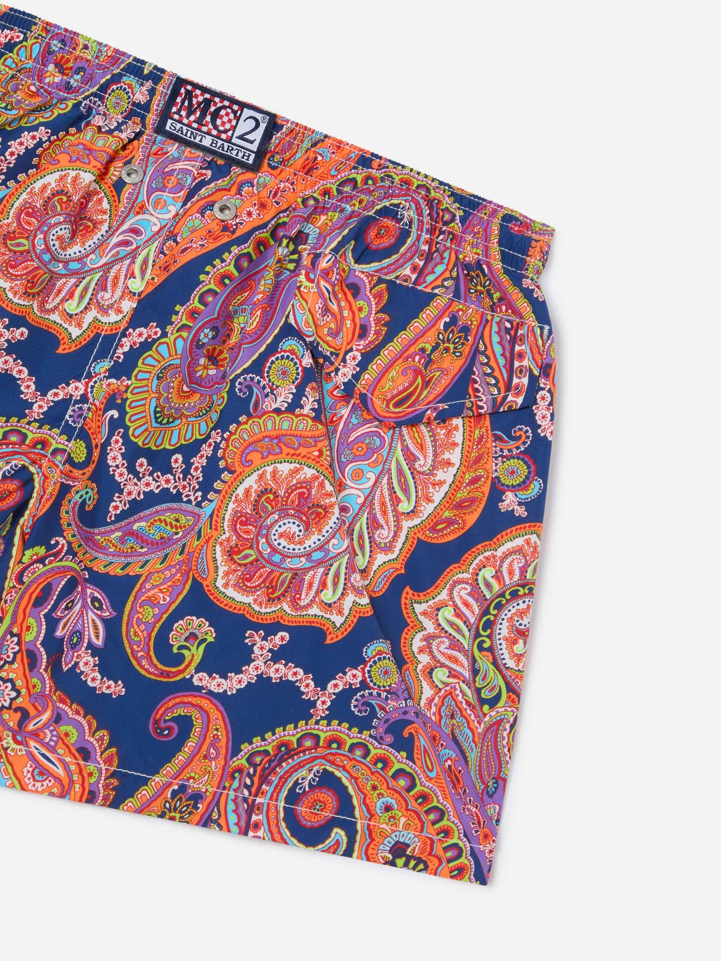 Jean Lighting 70 lightweight swim shorts with paisley print
