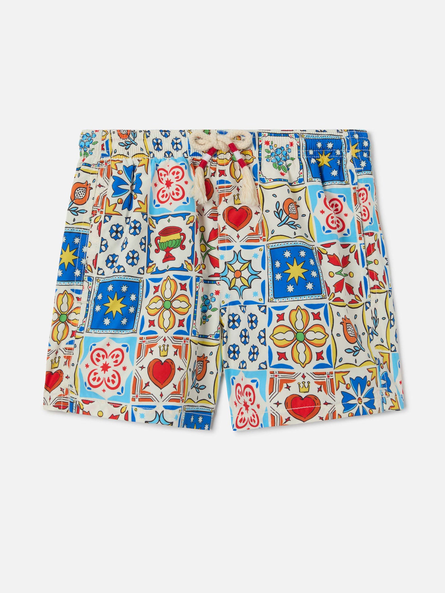 Jean Lighting 70 swim shorts with Maiolica all-over print