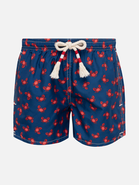 Jean Lighting 70 lightweight swim shorts with crab print - MC2 Saint Barth
