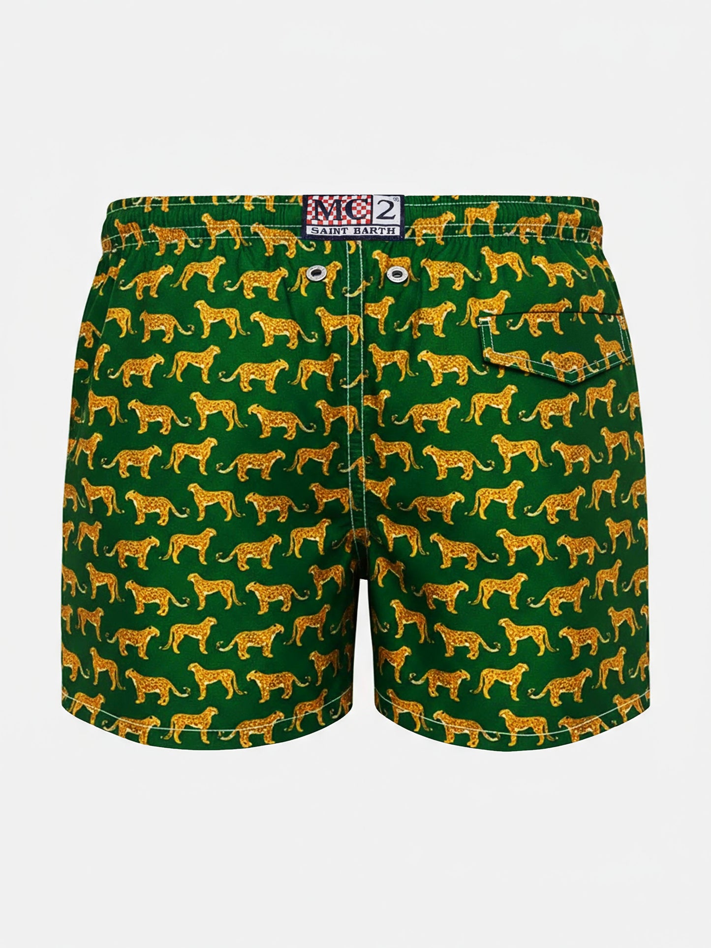 Jean Lighting 70 lightweight swim shorts with cheeta print