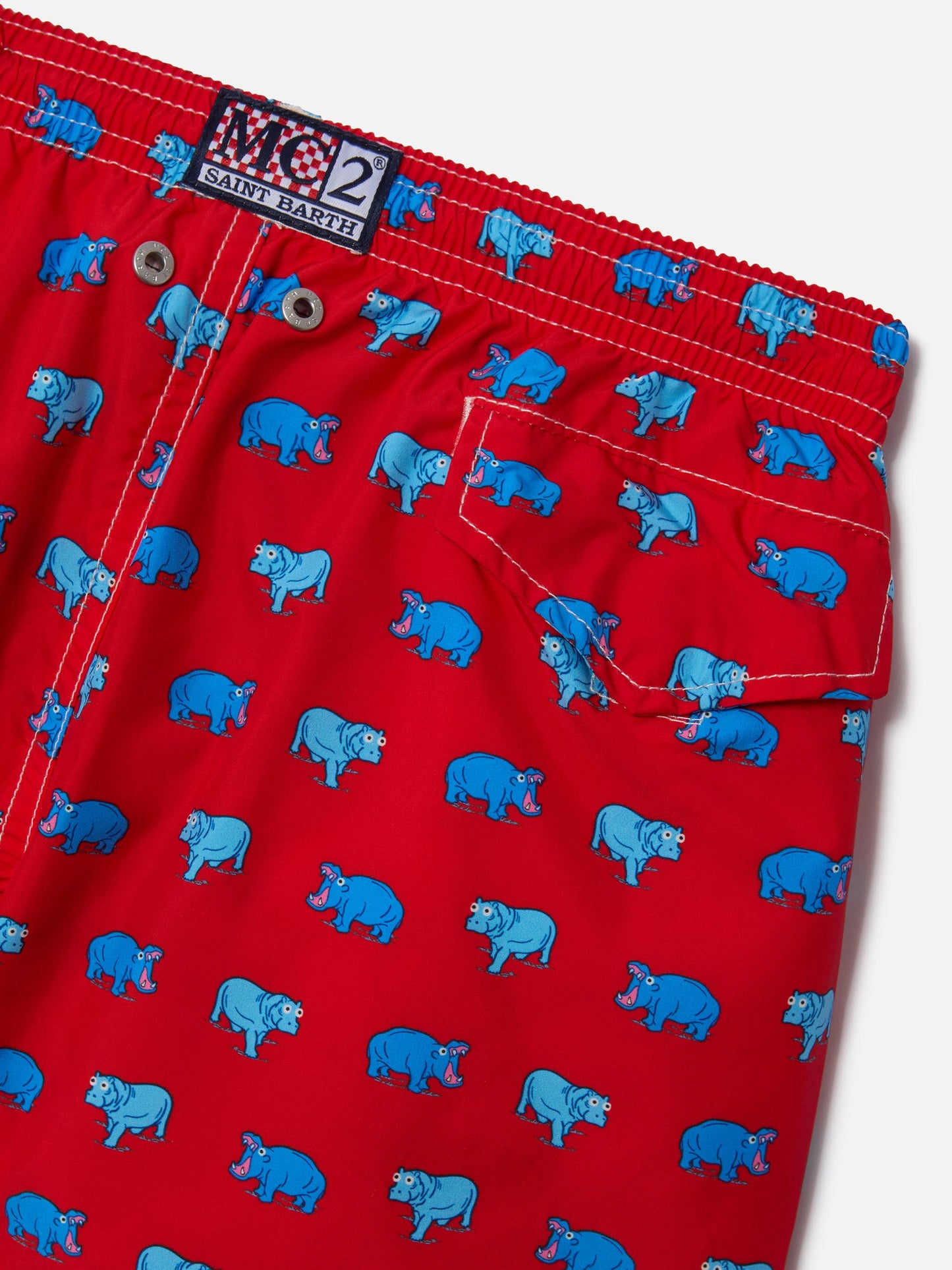 Bañador ligero Jean Lighting 70 con estampado de hipopótamo 