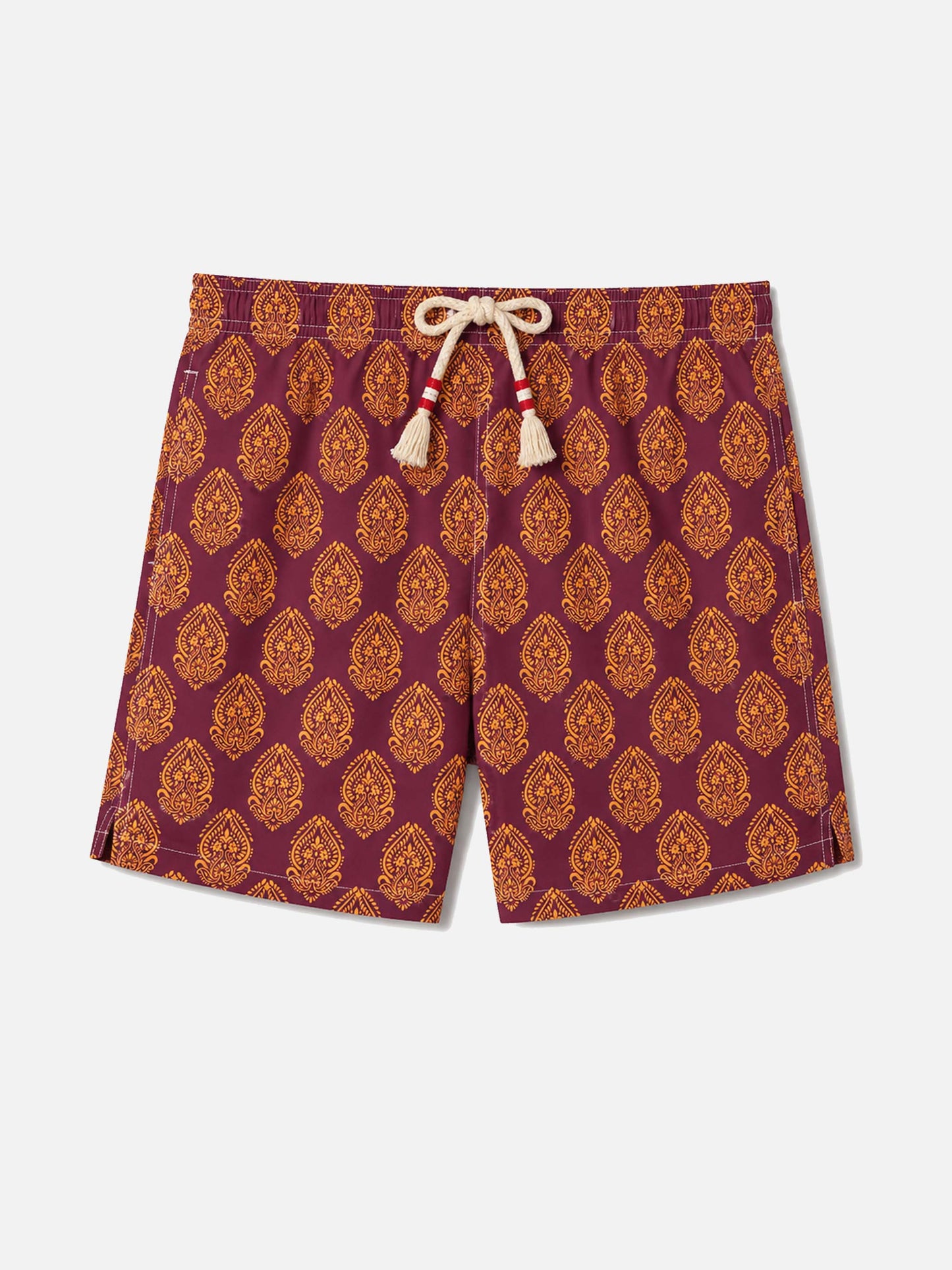 Jean Lighting 70 lightweight swim shorts with indian print