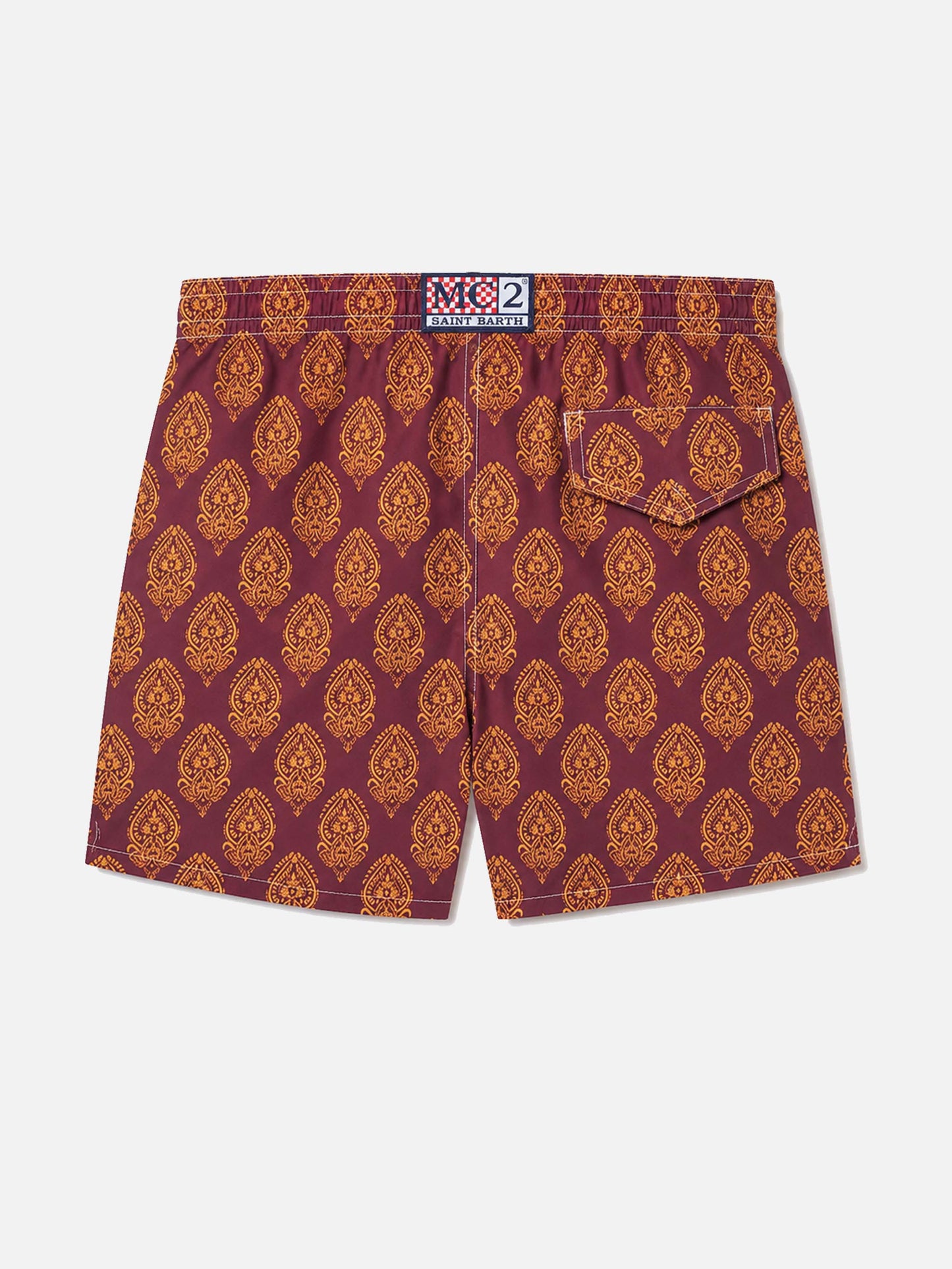 Jean Lighting 70 lightweight swim shorts with indian print