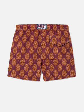 Jean Lighting 70 lightweight swim shorts with indian print