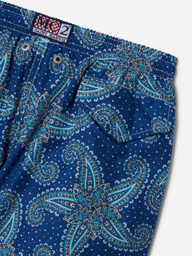 Bañador shorts de tejido ligero para niño Jean Lighting 70 con estampado paisley 