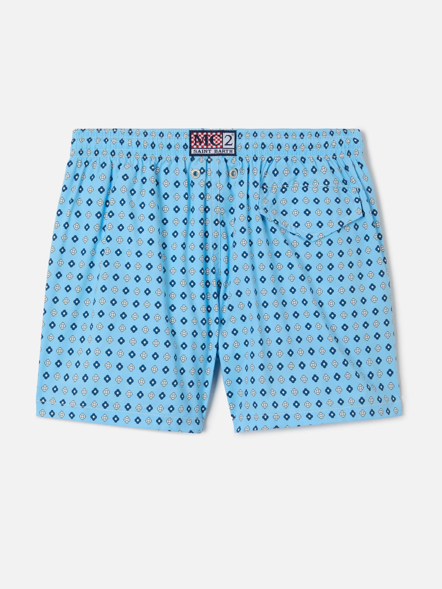 Jean Lighting Stretch swim shorts with all-over geometric floral print