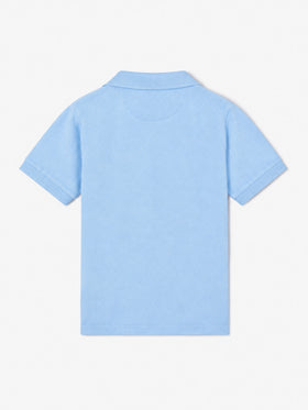 Jungen-Poloshirt aus hellblauem Frottee Jeremy Jr 