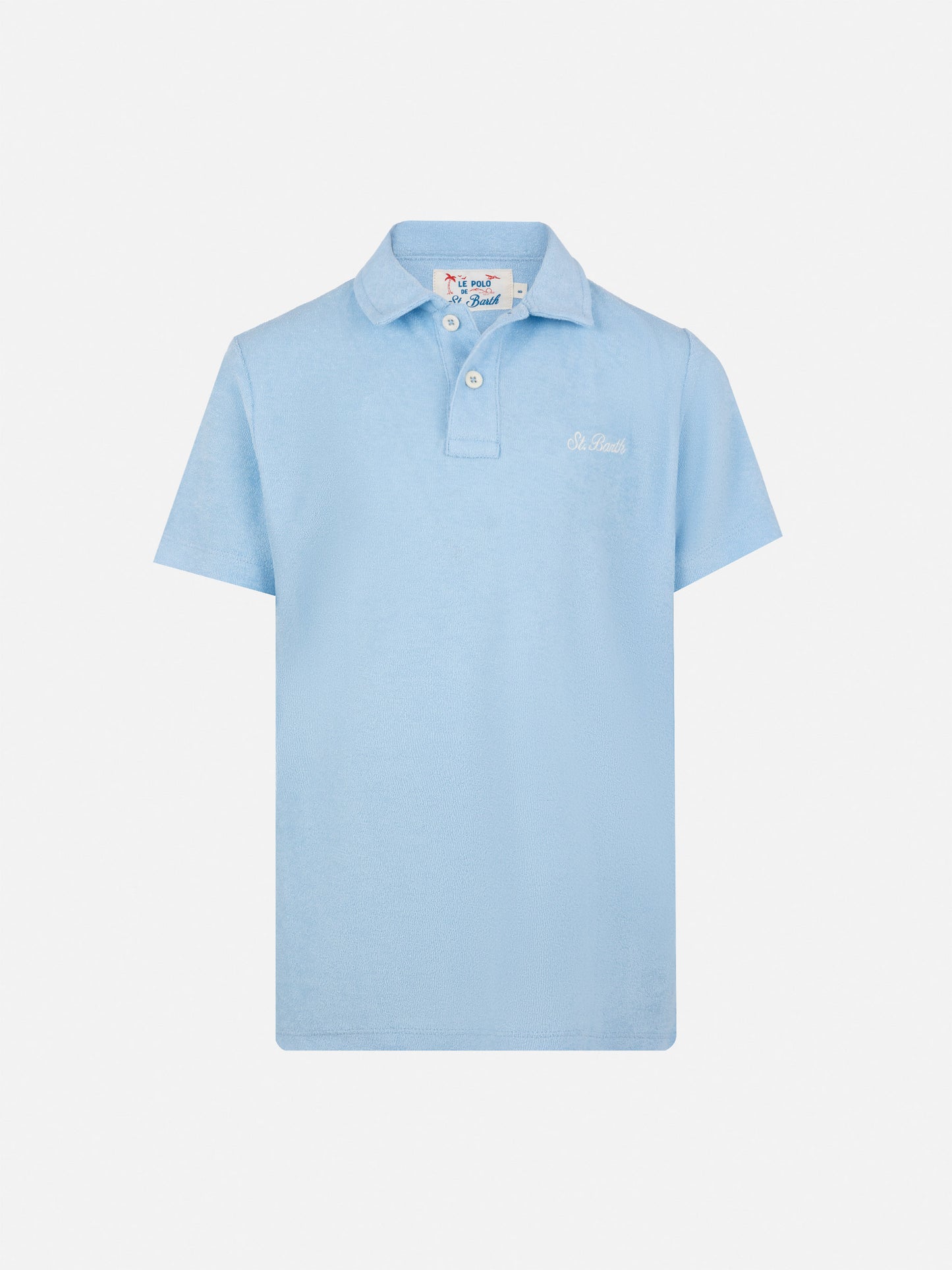 Hellblaues Frottee-Poloshirt „Jeremy Jr.“