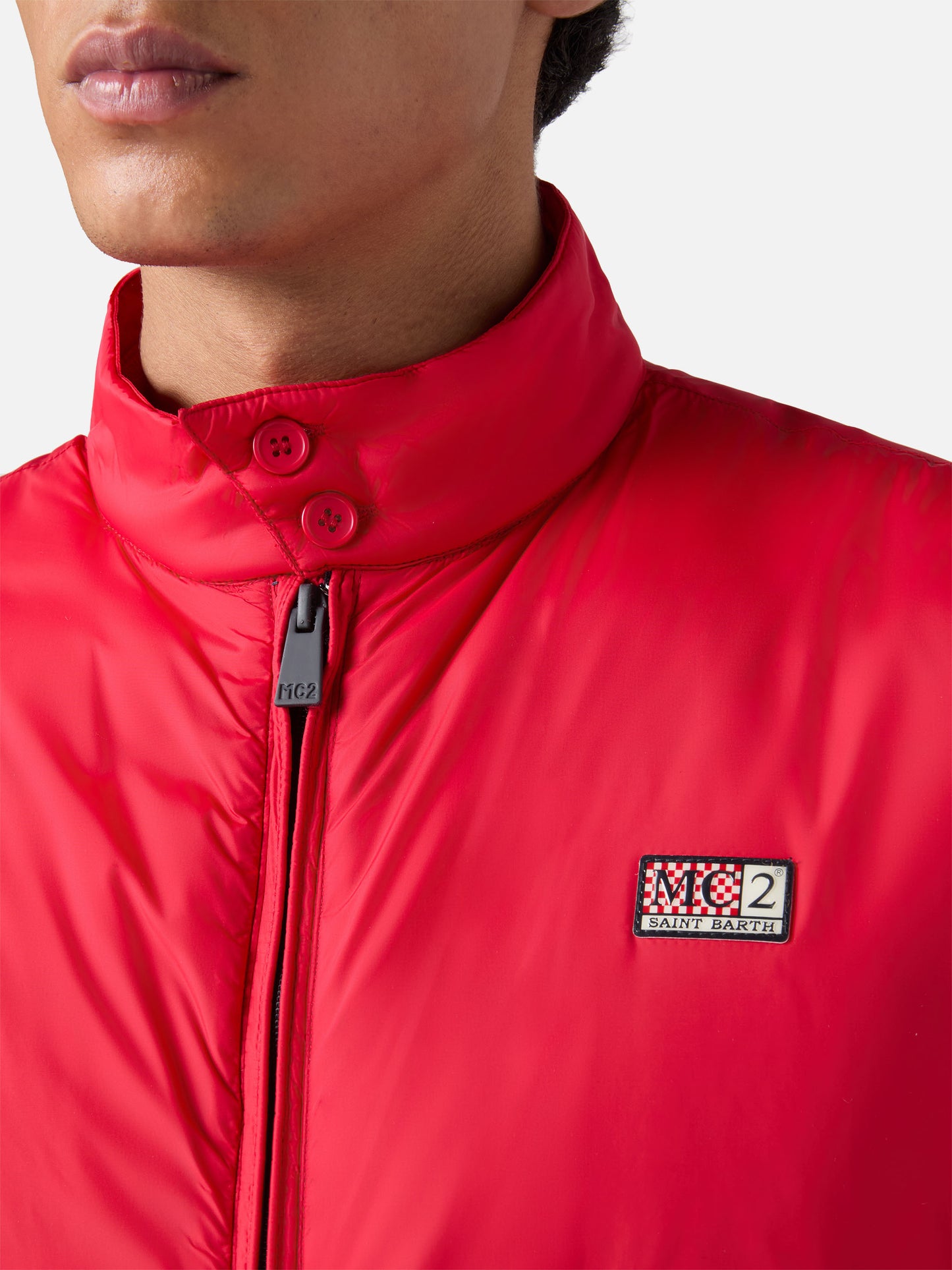Leichte Jet-Bomberjacke in Rot