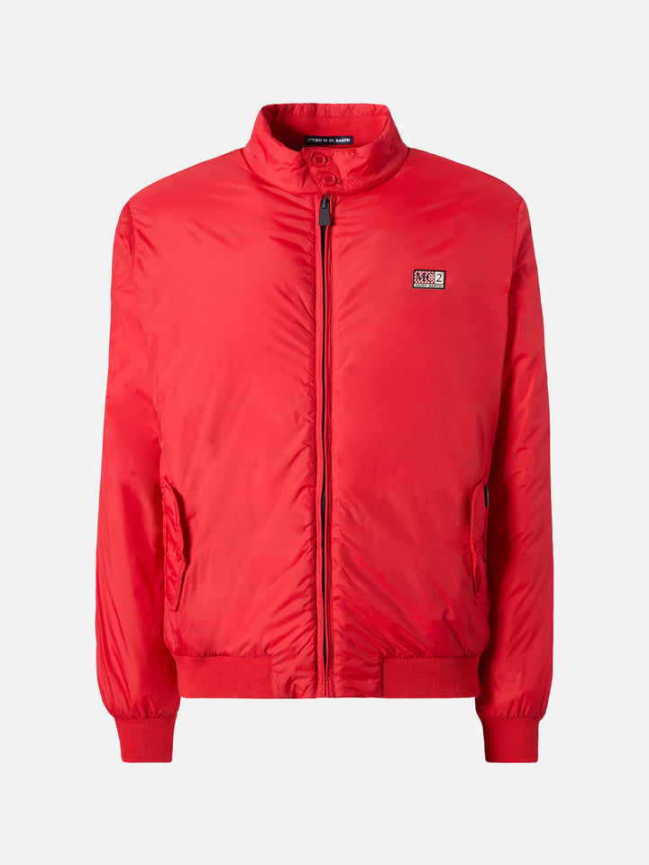 Jet lightweight bomber jacket in red